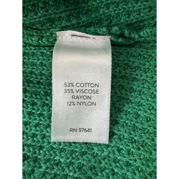 NWT J.Jill Collard Button Front Textured Cardigan in Sweet Grass, M - Picture 6 of 8